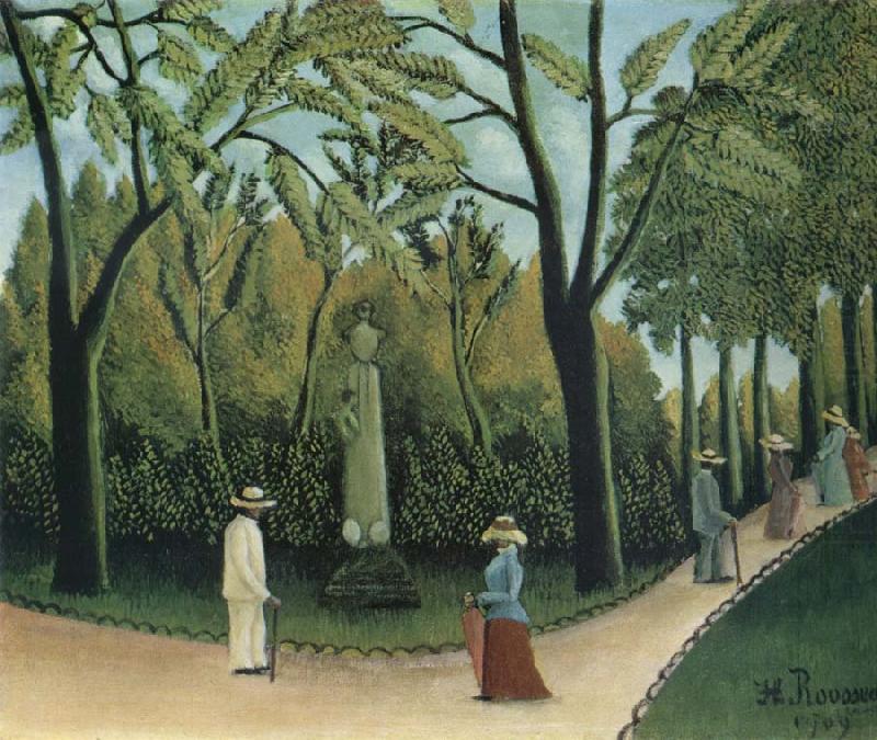 The Chopin Memorial in the Luxembourg Garden, Henri Rousseau